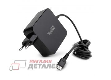 Блок питания (сетевой адаптер) TopON TOP-LE65Q для Lenovo 65W Type-C, Power Delivery, Quick Charge 3.0, черный в розетку (180 см)