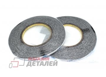 Скотч 3M двухсторонний для монтажа тачскринов, черный, ширина 5мм, длина 55м (комплект – 2 шт)