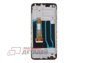 Дисплей (экран) в сборе с тачскрином для Oppo A54 4G (CPH2239) черный с рамкой (Premium LCD)