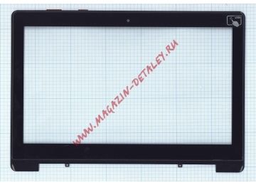 Сенсорное стекло (тачскрин) для Asus S301L S301 черное с рамкой
