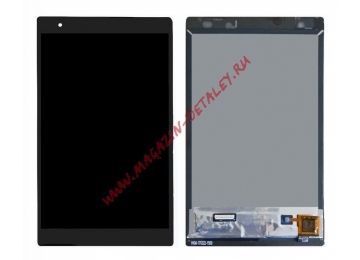 Дисплей (экран) в сборе с тачскрином для Lenovo Tab 4 8 Plus TB-8704 черный