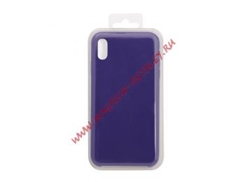 Силиконовый чехол для iPhone Xs Max "Silicone Case" (фиолетовый, блистер) 45