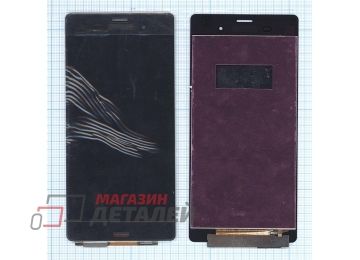 Дисплей (экран) в сборе с тачскрином для Sony Xperia Z3 черный