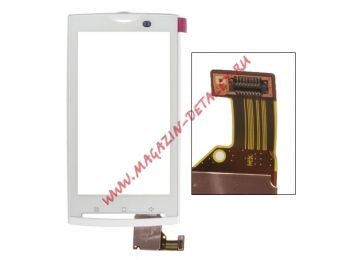 Сенсорное стекло (тачскрин) для Sony-Ericsson Xperia X10 (белый)