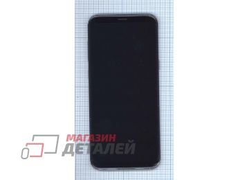 Дисплей (экран) в сборе с тачскрином для Samsung Galaxy S8+ (Plus) SM-G955F черный с фиолетовой рамкой (Premium SC LCD)