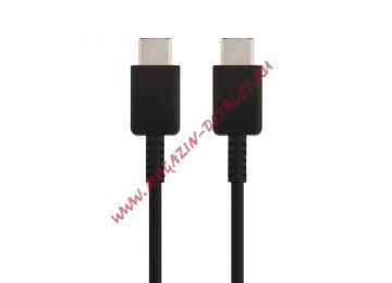 USB-С Дата-кабель для Samsung USB Type-C to USB Type-C 3A Fast Charging Cable (черный/коробка)