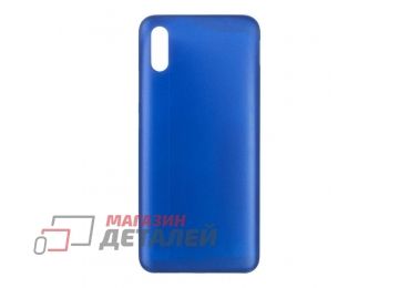 Задняя крышка для Xiaomi Redmi 9A со стеклом камеры (синий)