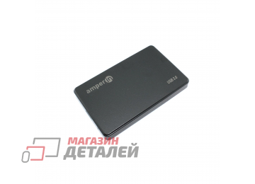 Корпус для жесткого диска Amperin AM25U3PB 2,5", USB 3.0, пластиковый, черный