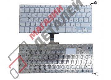 Клавиатура для ноутбука Apple MacBook A1342 (2009-2010) белая, большой Enter
