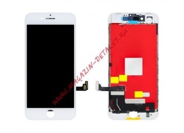 Дисплей (экран) в сборе с тачскрином для iPhone 8, SE 2020 с рамкой белый (In-Cell) VIXION