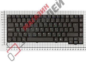 Клавиатура для ноутбука Asus F2 F3 Z53 черная 24pin