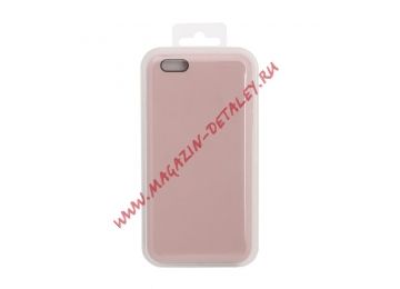 Силиконовый чехол для iPhone 6/6S Plus Silicone Case (пыльно-розовый, блистер) 19