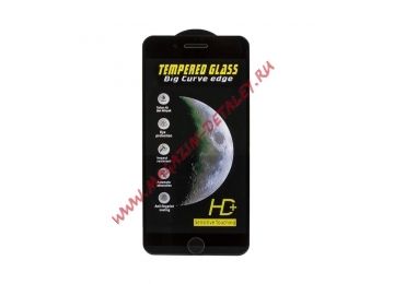 Защитное стекло MOON для iPhone 7 Plus/8 Plus Big Curve Edge 2,5D 0,33 мм (черное)
