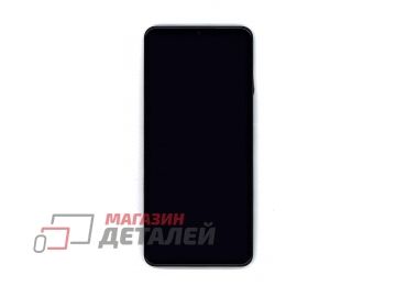 Дисплей (экран) в сборе с тачскрином для Samsung Galaxy M12 SM-M127F черный с рамкой (Premium LCD)