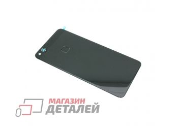 Задняя крышка аккумулятора для Huawei P10 Lite со сканером отпечатка пальца черная Premium