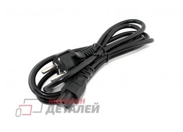 Кабель "Mickey Mouse" сетевой для блоков питания трехлепестковый 1.8м (0,75 мм) черный