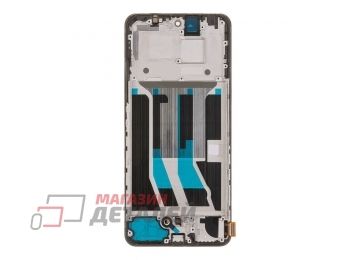 Дисплей (экран) в сборе с тачскрином для Realme 12 4G (RMX3871) черный с рамкой (OLED)