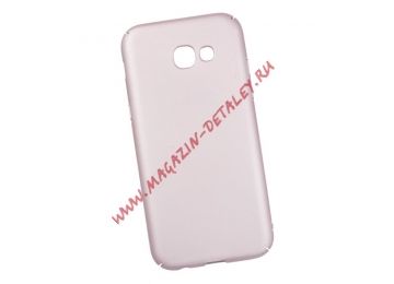 Защитная крышка LP для Samsung Galaxy A5 2017 ультратонкая Soft Touch розовое золото