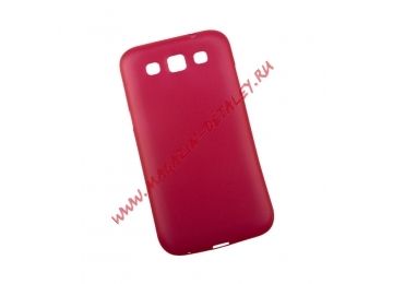 Защитная крышка LP для Samsung i8552 Galaxy Win красная матовая, 0,4мм, коробка