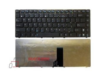 Клавиатура для ноутбука Asus UL30 K42 K43 черная с черной рамкой