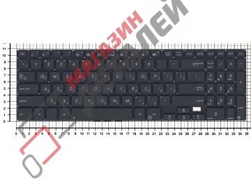 Клавиатура для ноутбука Asus PU500 черная