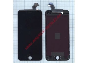 Дисплей (экран) в сборе с тачскрином для iPhone 6 Plus черный (LT)