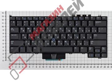 Клавиатура для ноутбука Dell Latitude E4300 черная с трекпойнтом без подсветки