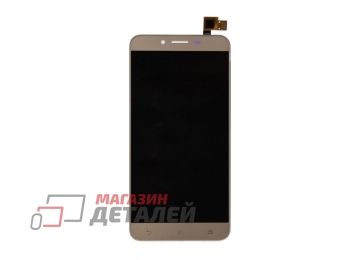 Дисплей (экран) в сборе с тачскрином для Asus ZenFone 3 Max ZC553KL золотистый
