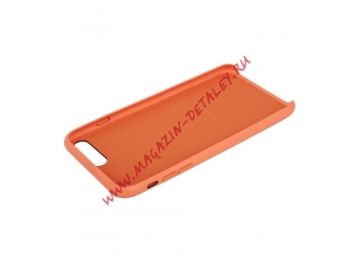 Защитная крышка для iPhone 8 Plus/7 Plus Leather Сase кожаная (бледно-розовая, коробка)