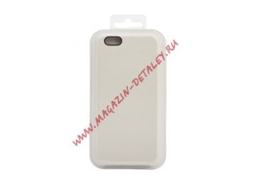 Силиконовый чехол для iPhone 6/6S Silicone Case (бежевый, блистер) 10