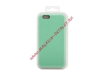 Силиконовый чехол для iPhone 6/6S Silicone Case (тиффани, блистер) 50