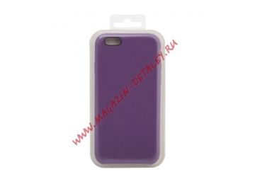 Силиконовый чехол для iPhone 6/6S Silicone Case (фиолетовый, блистер) 45