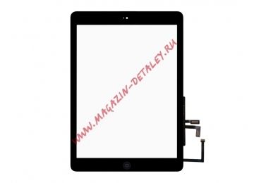 Сенсорное стекло (тачскрин) для Apple iPad Air, iPad 9.7 2017 + кнопка HOME черный