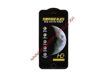 Защитное стекло MOON для iPhone 6/6s Big Curve Edge 2,5D 0,33 мм (черное)
