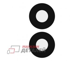 Стекло камеры для Xiaomi Redmi Note 11E (22041219C) без рамки (черное)