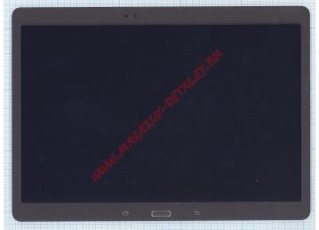 Дисплей (экран) в сборе с тачскрином для Samsung Galaxy Tab S 10.5 SM-T800 бронзовый с рамкой