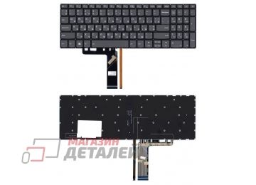 Клавиатура для ноутбука Lenovo IdeaPad 3-15ARE05 черная с подсветкой
