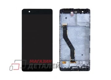 Дисплей (экран) в сборе с тачскрином для Huawei P9 Plus черный с рамкой (TFT-совместимый)