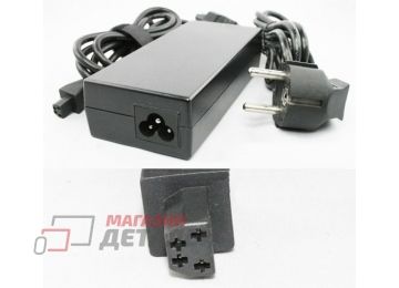 Блок питания (сетевой адаптер) для ноутбуков HP 18.5V 4.5A 90W трапеция 4 пина черный, с сетевым кабелем