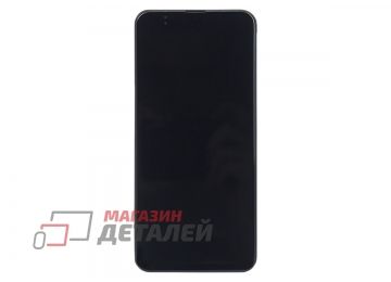 Дисплей (экран) в сборе с тачскрином для Samsung Galaxy A20 SM-A205FD черный с рамкой (Premium SC LCD)