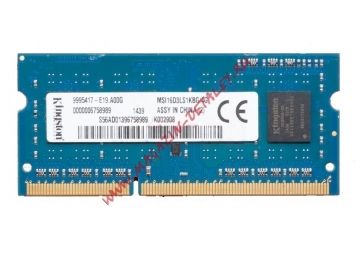 Оперативная память для ноутбука (SODIMM) 4 Gb Kingston 1Rx8 PC3L-12800S