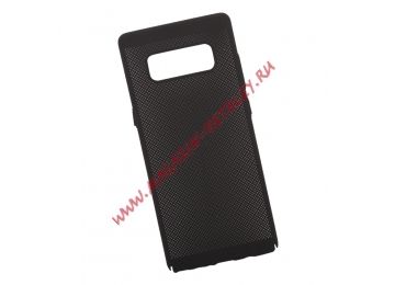 Защитная крышка для Samsung Note 8 "LP" Сетка Soft Touch (черная) европакет