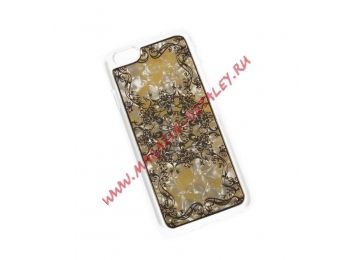 Защитная крышка MACUUS Золотые узоры на золотом мраморе для iPhone 6, 6s коробка