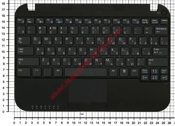 Клавиатура (топ-панель) для ноутбука Samsung N308 N310 черная с черным топкейсом