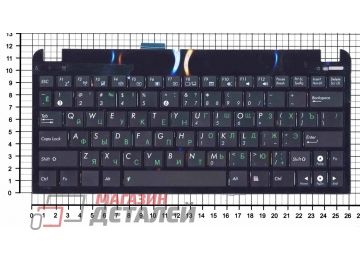 Клавиатура для ноутбука Asus Eee PC 1015 черная с черной рамкой