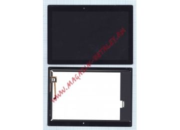 Дисплей (экран) в сборе с тачскрином для Lenovo Tab A10-70 черный