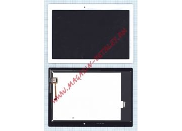 Дисплей (экран) в сборе с тачскрином для Lenovo Tab A10-70 белый