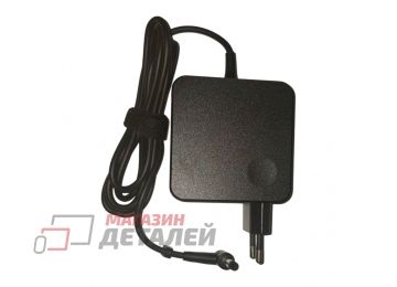 Блок питания для умной колонки Яндекс Станция Макс (с Zigbee) 20V 3,25A 65W 5.5x2.5мм квадратный, черный в розетку