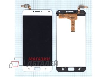 Дисплей (экран) в сборе с тачскрином для Asus ZenFone 4 Max белый