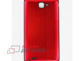 Защитная крышка для Samsung i9220, Note N7000 металл, красный